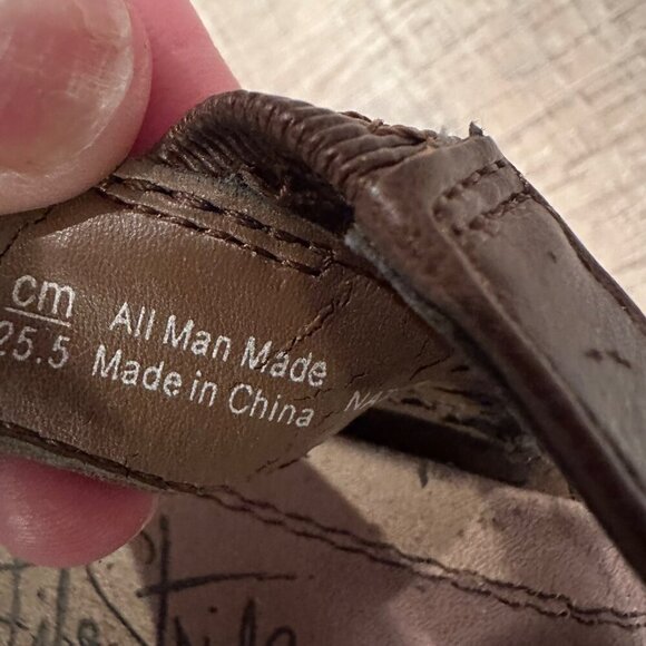 LifeStride Womens Brown Strappy Wedge Sandals 8.5M All Man-Made Materials - Picture 5 of 12